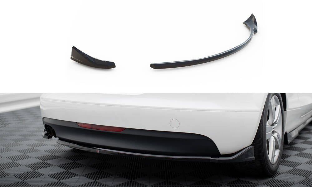 Heck Ansatz Flaps Diffusor passend für Audi TT 8J schwarz Hochglanz – Ansicht 2