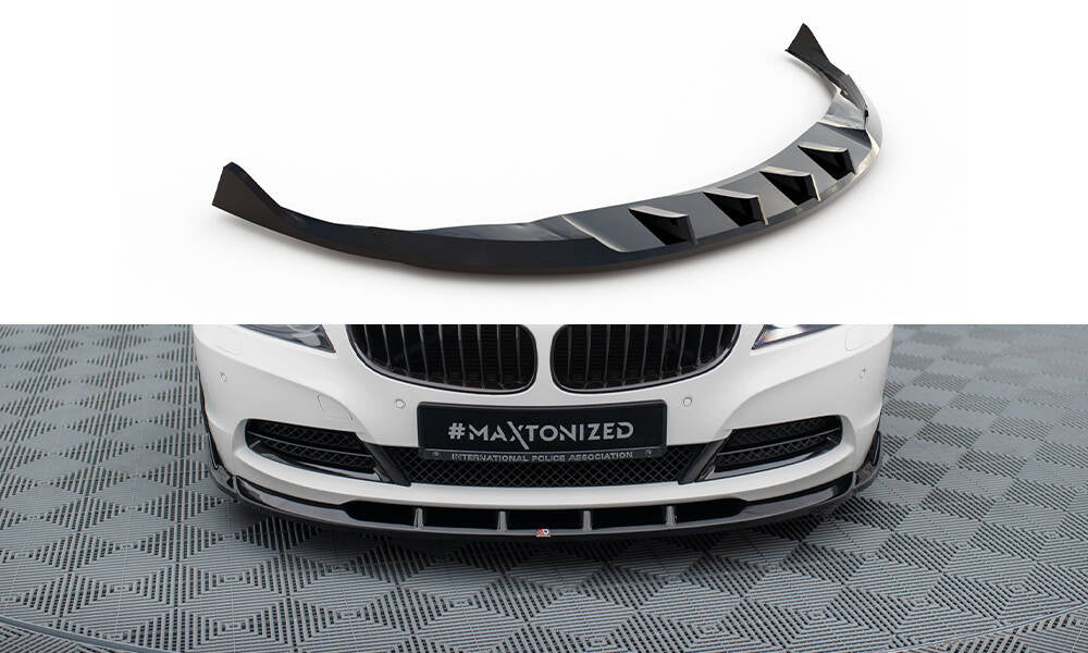 Street+ Spoilerlippe Front Ansatz V.1 passend für BMW Z4 E89 schwarz Hochglanz – Ansicht 2