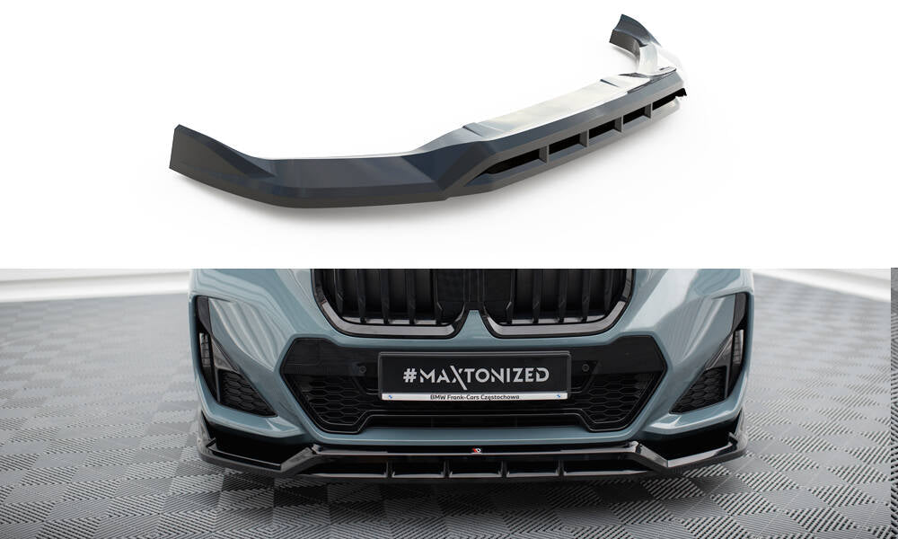 Street+ Spoilerlippe Front Ansatz passend für BMW X1 M-Paket U11 schwarz Hochglanz – Ansicht 2