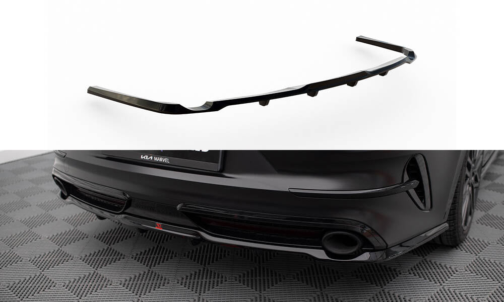 Street+ Mittlerer Diffusor RACE passend für Kia Proceed GT Mk1 Facelift schwarz Hochglanz – Ansicht 2