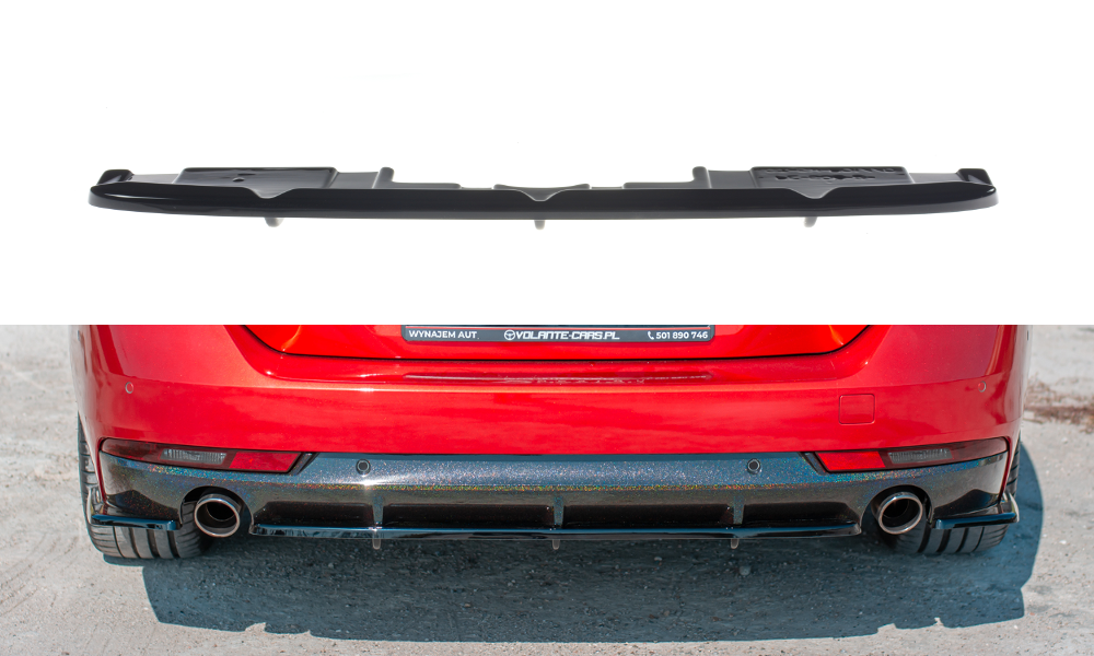 Heckansatz(mit einem vertikalem balken)  Peugeot 508 BenzinMk2 schwarz Hochglanz – Ansicht 2
