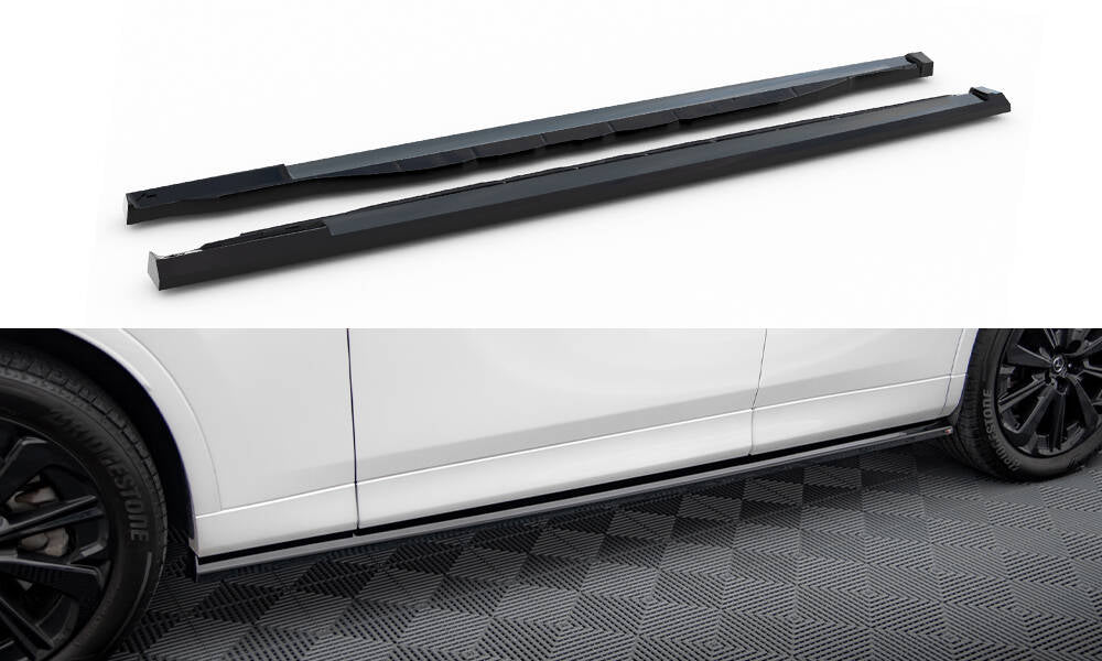 Street+ Seitenschweller Leisten passend für Mazda CX-60 Mk1 schwarz Hochglanz – Ansicht 2