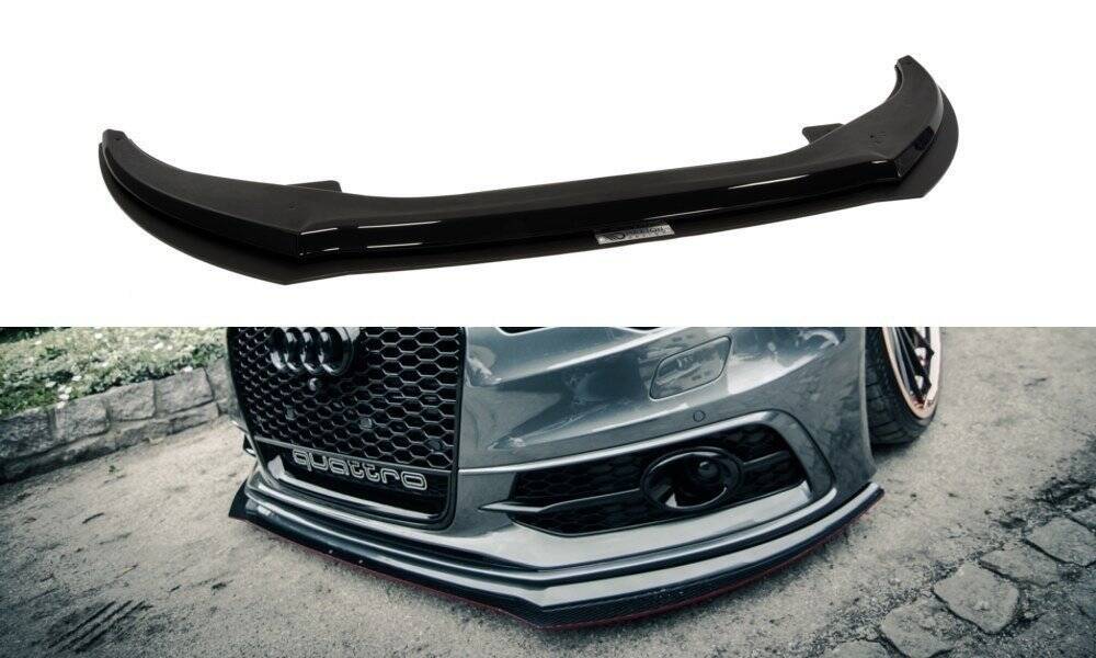 Racing Street+ Spoilerlippe Front Ansatz passend für AUDI A6 C7 S-LINE (2 SPLITTER = 1 SATZ) – Ansicht 2