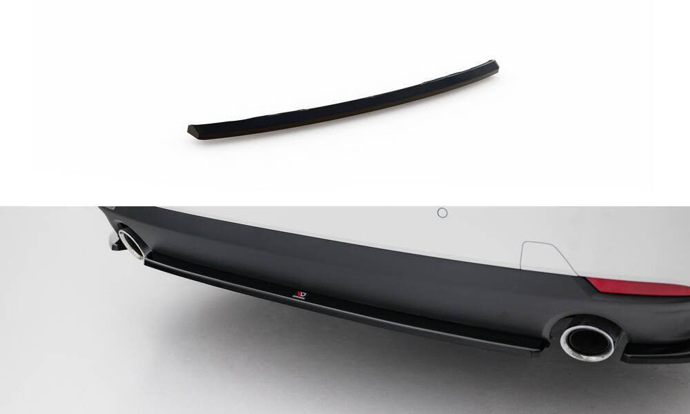 Mittlerer Diffusor Heck Ansatz passend für BMW 4er Coupe / Cabrio G22 / G23 schwarz Hochglanz – Ansicht 2