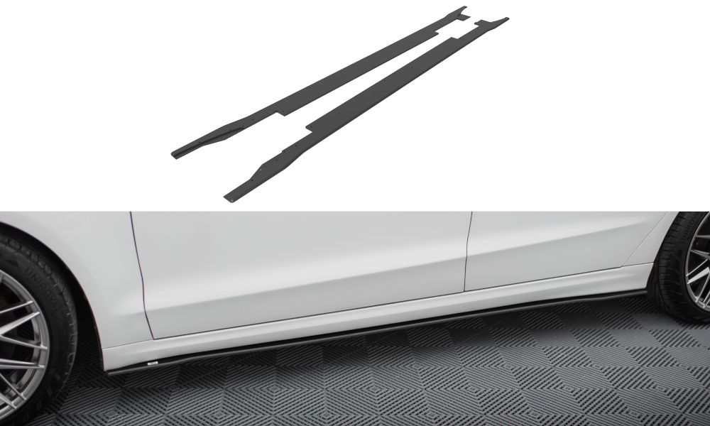 Street Pro Street+ Seitenschweller Leisten passend für Ford Mondeo Sport Mk5 Facelift / Fusion Sport Mk2 Facelift – Ansicht 2