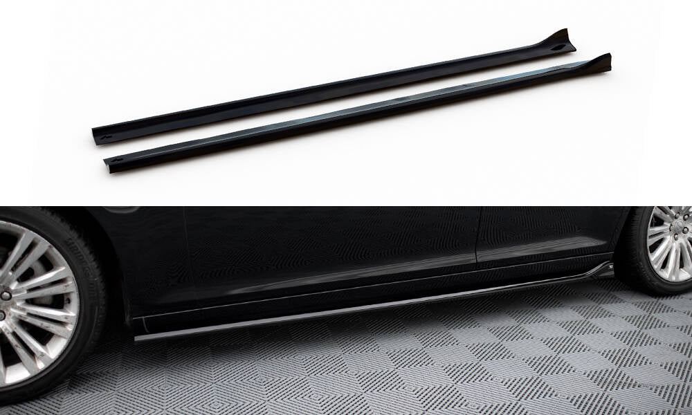 Street+ Seitenschweller Leisten passend für Chrysler 300 Mk2 schwarz Hochglanz – Ansicht 2