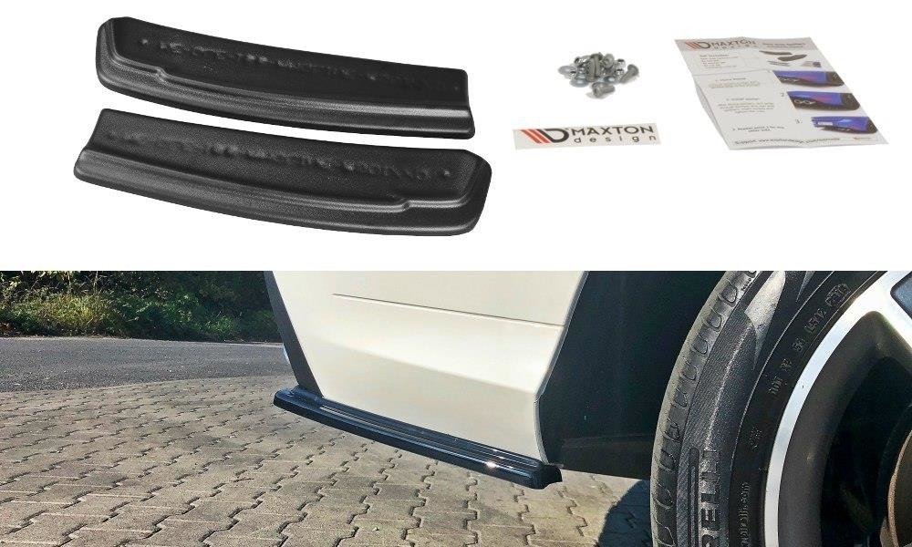 Heck Ansatz Flaps Diffusor passend für Mercedes GLE W166 AMG-Line schwarz Hochglanz – Ansicht 2