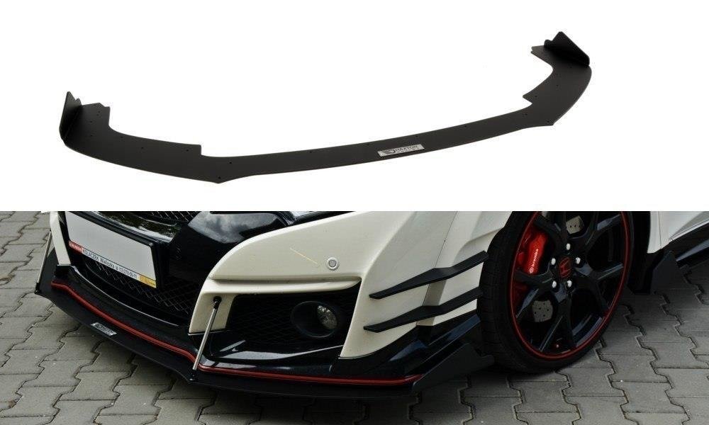 Racing Street+ Spoilerlippe Front Ansatz passend für v.2 HONDA CIVIC IX TYPE R – Ansicht 2