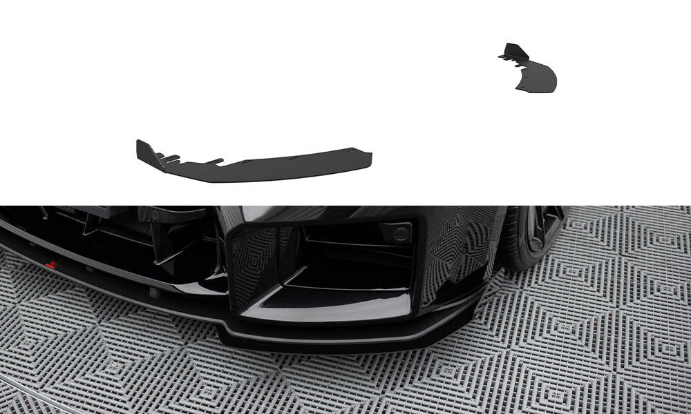 Front Stoßstange Flaps passend für BMW M2 G87 schwarz Hochglanz – Ansicht 2