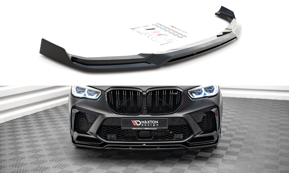 Street+ Spoilerlippe Front Ansatz V.3 passend für BMW  X5M F95 schwarz Hochglanz – Ansicht 2