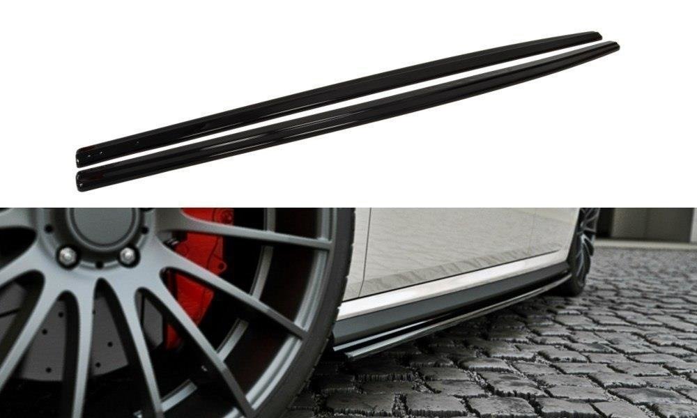 Street+ Seitenschweller Leisten passend für VW Polo GTI Mk5 Facelift schwarz Hochglanz – Ansicht 2