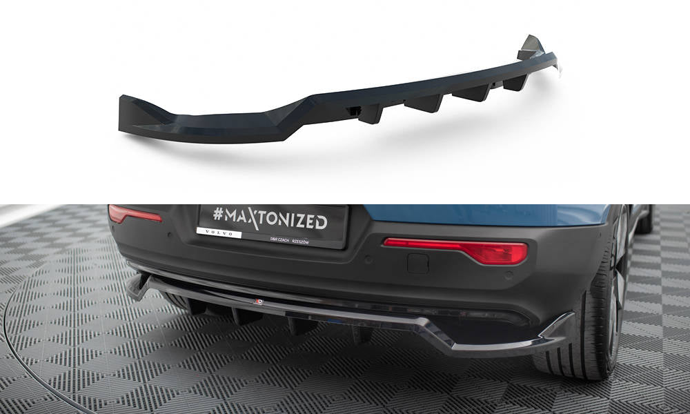 Street+ Mittlerer Diffusor RACE passend für Volvo C40 Mk1 schwarz Hochglanz – Ansicht 2
