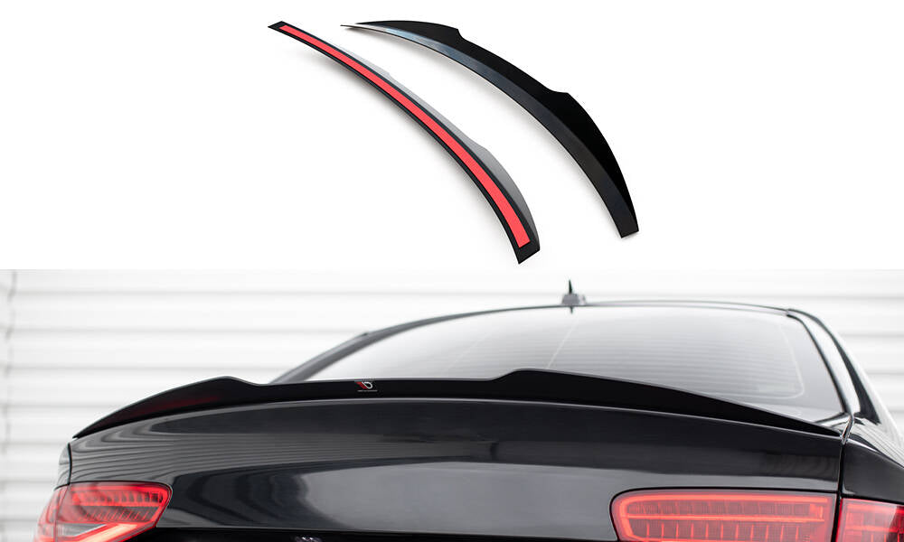 Heckspoiler Lippe Audi S4 B8 FL Limousine schwarz Hochglanz – Ansicht 2
