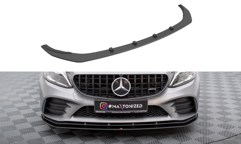 Street Pro Street+ Spoilerlippe Front Ansatz passend für Mercedes-AMG C43 Coupe / Cabrio C205  Facelift / A205 Facelift – Ansicht 2
