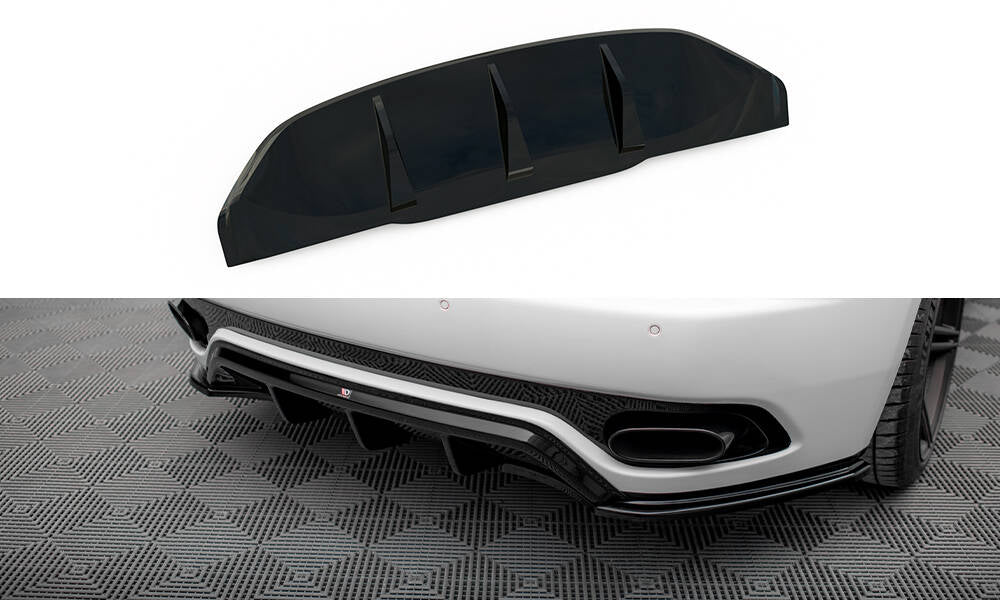Diffusor Heck Ansatz passend für Maserati Granturismo Mk1 schwarz Hochglanz – Ansicht 2