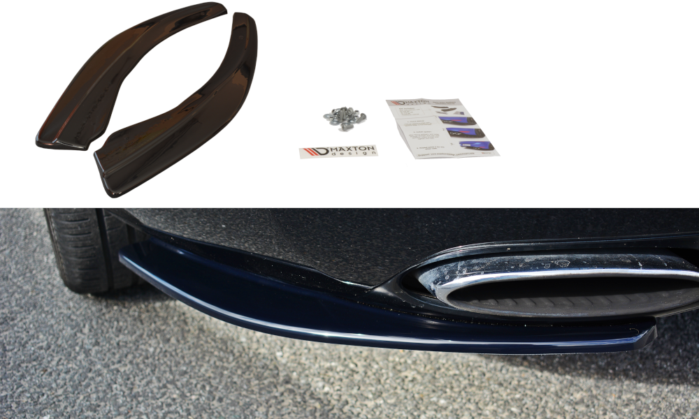 Heck Ansatz Flaps Diffusor passend für BENTLEY CONTINENTAL GT schwarz Hochglanz – Ansicht 2