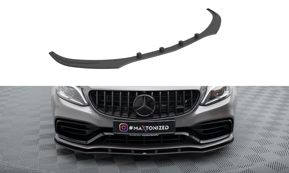 Street Pro Street+ Spoilerlippe Front Ansatz passend für Mercedes-AMG C63 Limousine / Kombi W205 Facelift – Ansicht 2