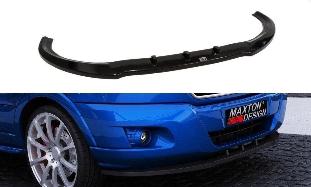 Street+ Spoilerlippe Front Ansatz passend für FORD TRANSIT MK8 schwarz Hochglanz – Ansicht 2