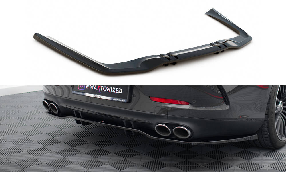 Street+ Mittlerer Diffusor RACE passend für Mercedes-AMG GT 53 4-Door Coupe X290 schwarz Hochglanz – Ansicht 2