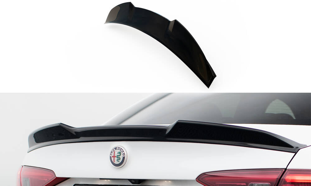 Heckspoiler Lippe 3D Alfa Romeo Giulia schwarz Hochglanz – Ansicht 2