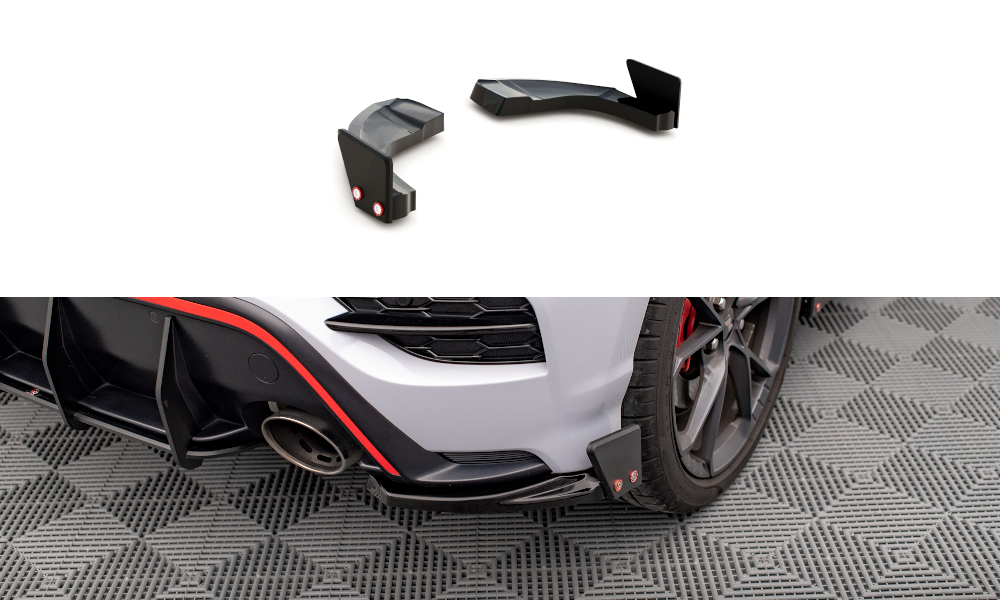 Heck Ansatz Flaps Diffusor V.1 + Flaps passend für Hyundai Kona N Mk1 – Ansicht 2