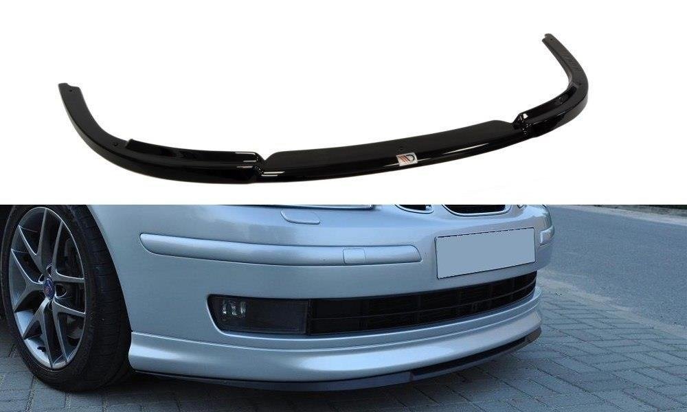 Street+ Spoilerlippe Front Ansatz passend für SAAB 9-3 AERO schwarz Hochglanz – Ansicht 2