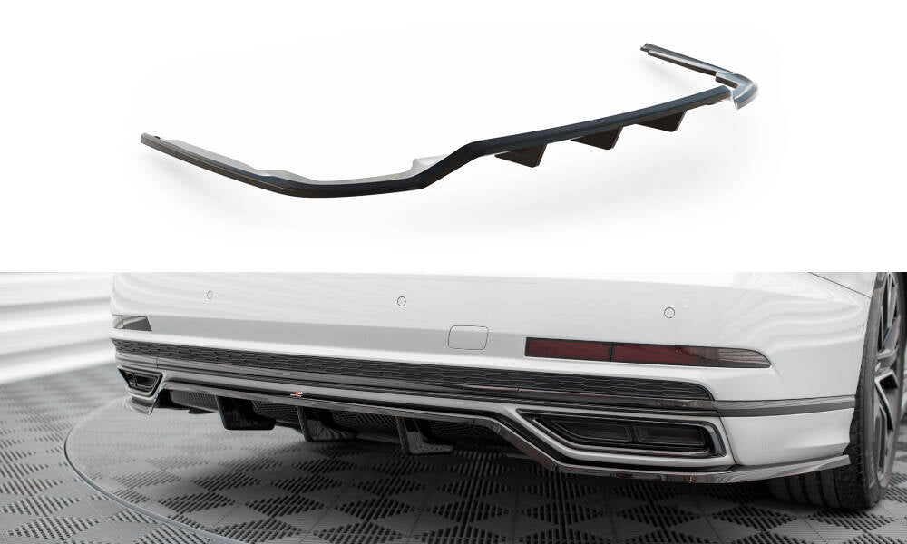 Street+ Mittlerer Diffusor RACE passend für Audi A8 S-Line D5 schwarz Hochglanz – Ansicht 2