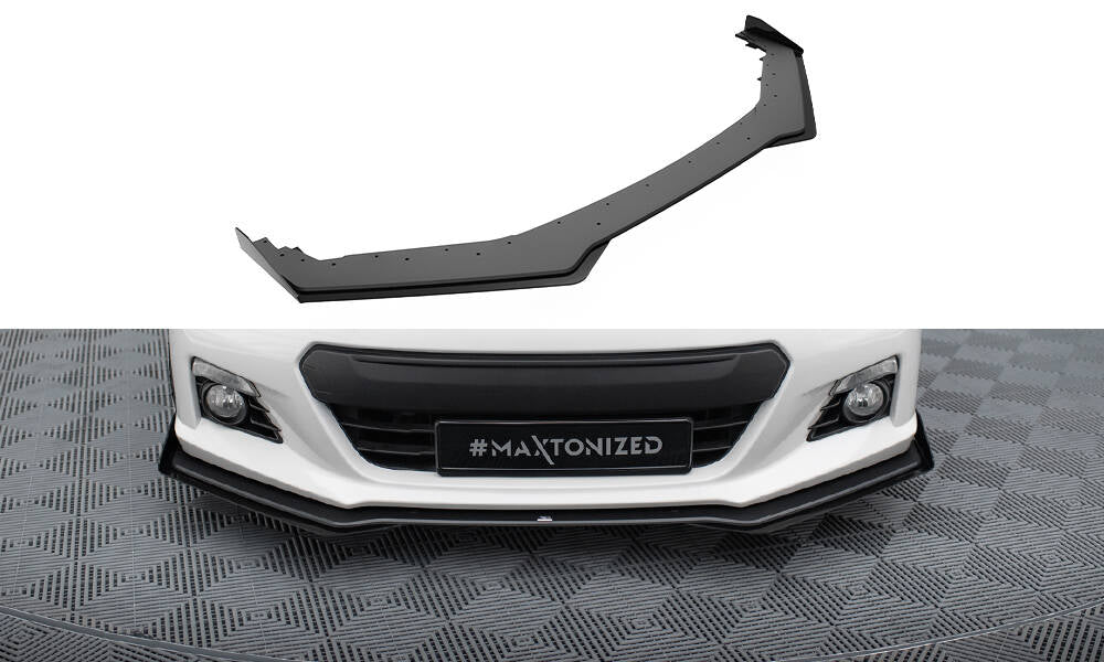 Street Pro Street+ Spoilerlippe Front Ansatz passend für + Flaps passend für V.1 + Flaps Subaru BRZ Mk1  schwarz Hochglanz – Ansicht 2