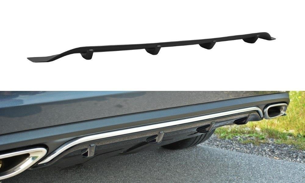 Diffusor Heck Ansatz passend für Mercedes - Benz E Coupe / Cabrio C207 Facelift / A207 Facelit schwarz Hochglanz – Ansicht 2