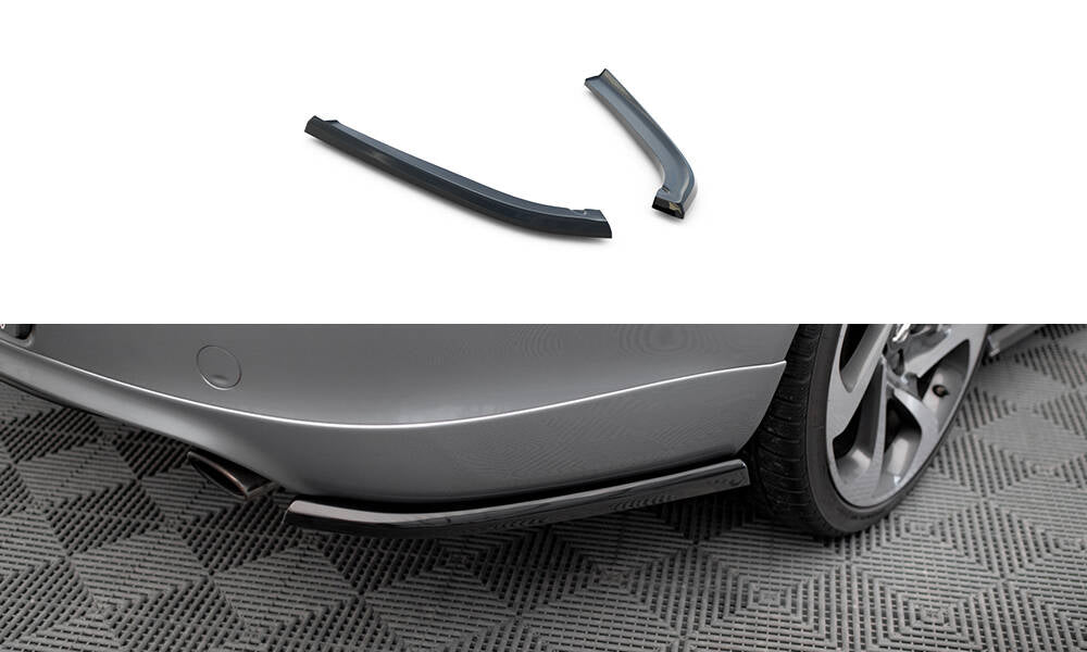 Heck Ansatz Flaps Diffusor passend für Opel Insignia OPC-Line Mk1 schwarz Hochglanz – Ansicht 2