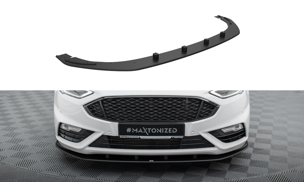 Street Pro Street+ Spoilerlippe Front Ansatz passend für Ford Mondeo Sport Mk5 Facelift / Fusion Sport Mk2 Facelift – Ansicht 2