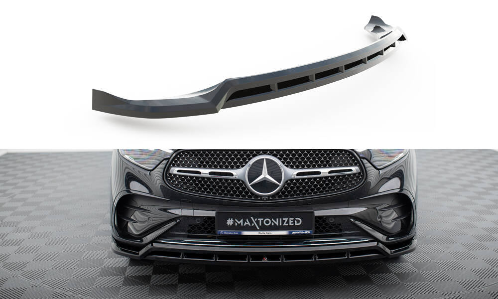 Street+ Spoilerlippe Front Ansatz passend für Mercedes-Benz GLC  SUV / Coupe AMG-Line X254 / C254 schwarz Hochglanz – Ansicht 2