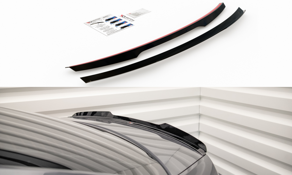 Heckspoiler Lippe Skoda Octavia Liftback Mk3 Facelift schwarz Hochglanz – Ansicht 2