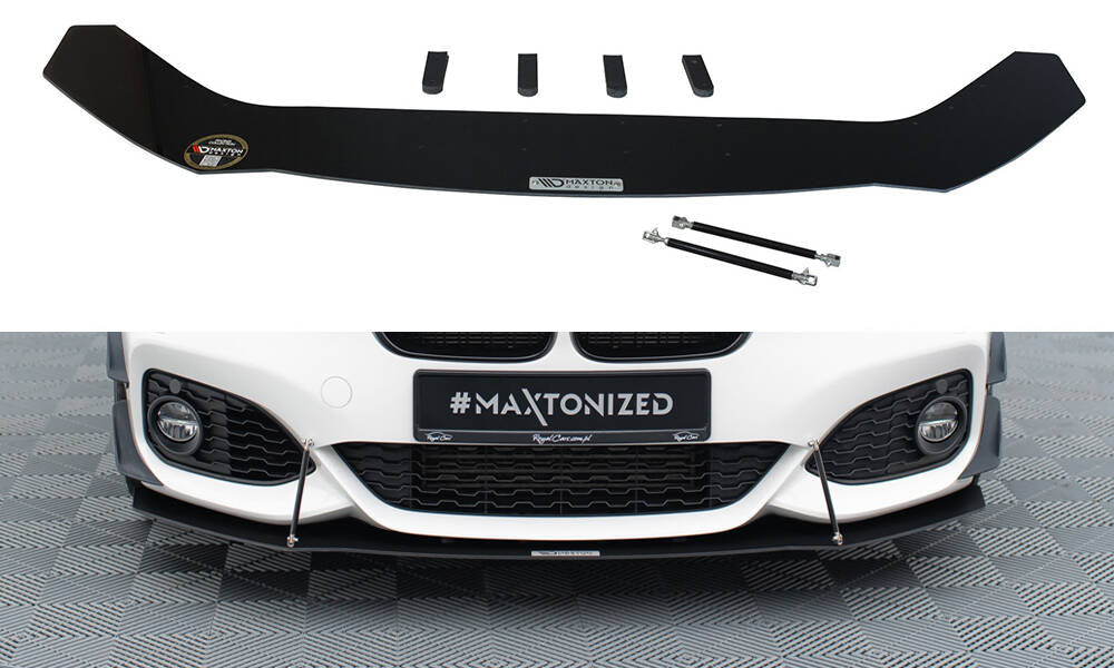Racing Street+ Spoilerlippe Front Ansatz V.1 passend für BMW 1er F20/F21 M-Power FACELIFT – Ansicht 2