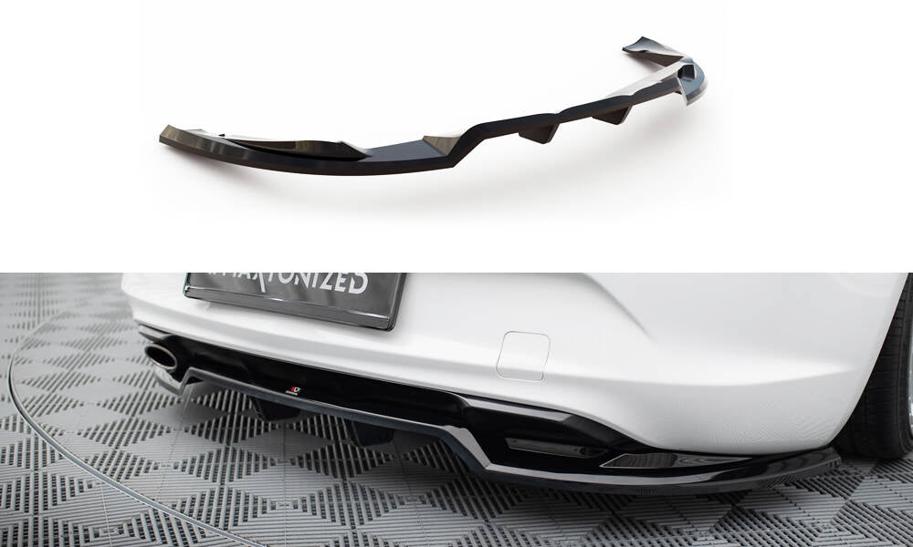 Street+ Mittlerer Diffusor RACE passend für Opel Cascada schwarz Hochglanz – Ansicht 2