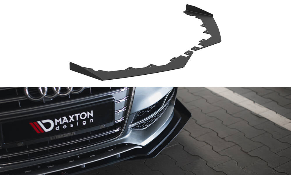Front Stoßstange Flaps passend für Audi S3 / A3 S-Line Limousine 8V schwarz Hochglanz – Ansicht 2