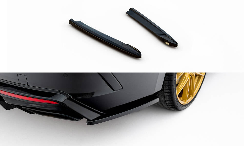 Heck Ansatz Flaps Diffusor V.3 passend für Skoda Octavia RS Liftback / Combi Mk4 Facelift schwarz Hochglanz – Ansicht 2