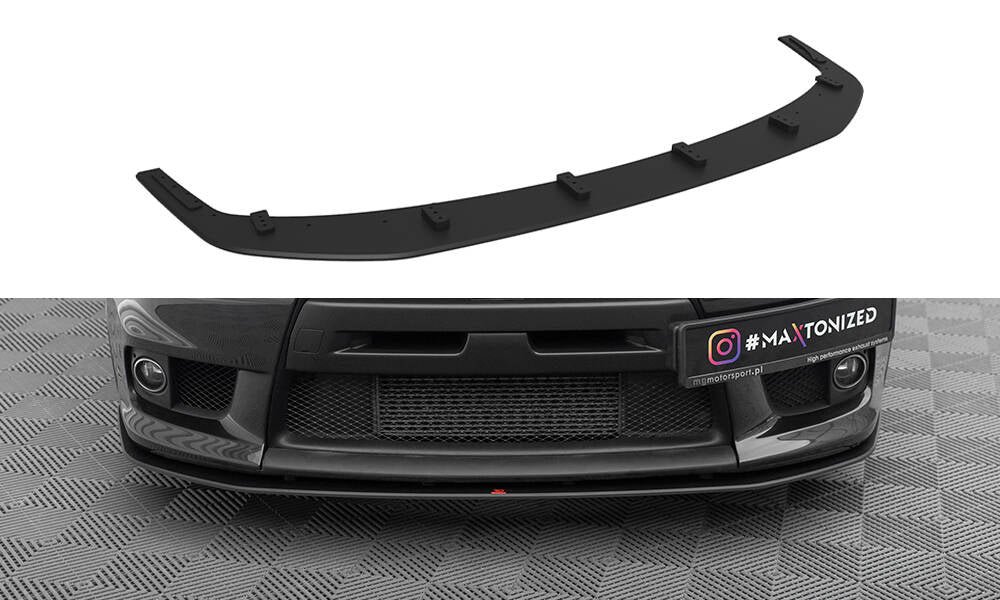 Street Pro Street+ Spoilerlippe Front Ansatz passend für Mitsubishi Lancer EVO X – Ansicht 2