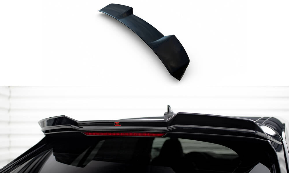 Höher Heckspoiler Lippe 3D Audi RSQ8 Mk1 Facelift schwarz Hochglanz – Ansicht 2