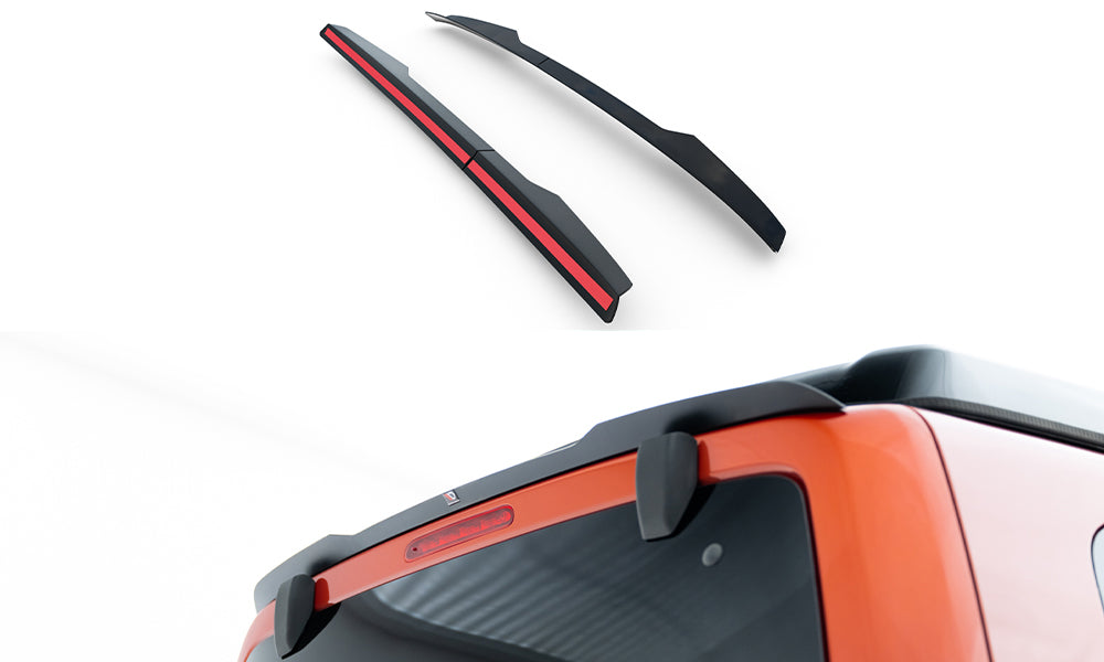 Heckspoiler Lippe Peugeot Partner Mk3 schwarz Hochglanz – Ansicht 2