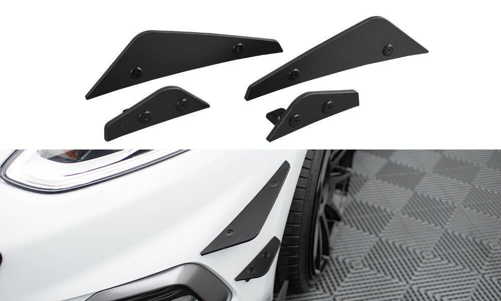 Stoßstangen Flaps Wings vorne Canards passend für Ford Fiesta Mk8 ST/ ST-Line – Ansicht 2