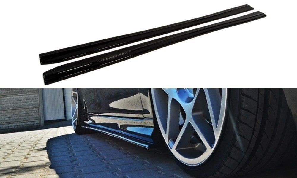 Street+ Seitenschweller Leisten passend für SAAB 9-3 TURBO X/ Aero Facelift schwarz Hochglanz – Ansicht 2