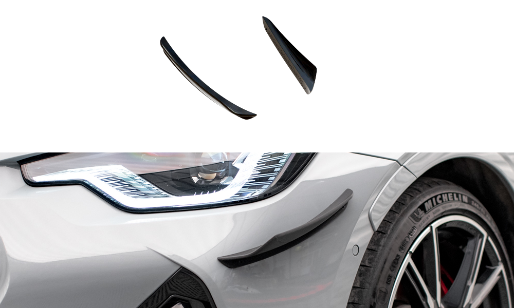 Stoßstangen Flaps Wings vorne Canards passend für BMW 2 Coupe M-Paket / M240i G42 – Ansicht 2