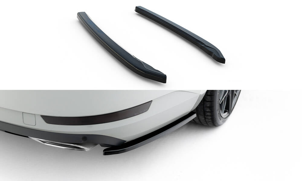 Heck Ansatz Flaps Diffusor V.2 passend für Skoda Superb Liftback / Combi Mk3 schwarz Hochglanz – Ansicht 2
