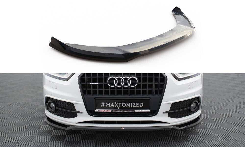 Street+ Spoilerlippe Front Ansatz V.2 passend für Audi Q3 S-line 8U schwarz Hochglanz – Ansicht 2