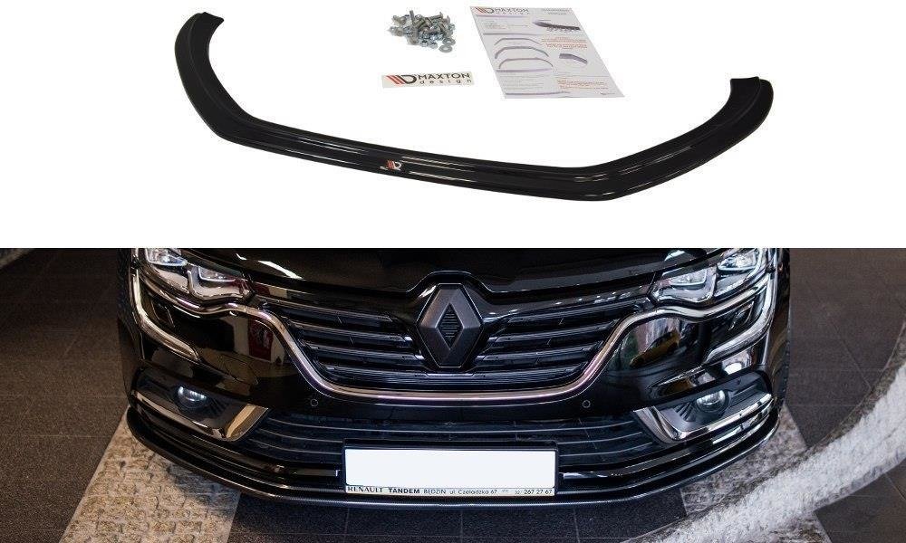 Street+ Spoilerlippe Front Ansatz passend für Renault Talisman  schwarz Hochglanz – Ansicht 2