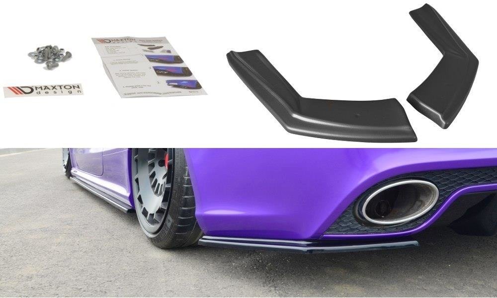 Heck Ansatz Flaps Diffusor passend für Audi RS5 Mk1 8T Facelift schwarz Hochglanz – Ansicht 2