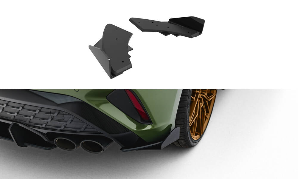 Street Pro Heck Ansatz Flaps Diffusor + Flaps passend für Audi S3 Sportback 8Y Facelift schwarz Hochglanz – Ansicht 2