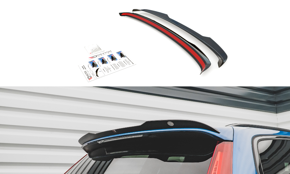 Heckspoiler Lippe Volvo V60 R-Design Mk3 schwarz Hochglanz – Ansicht 2