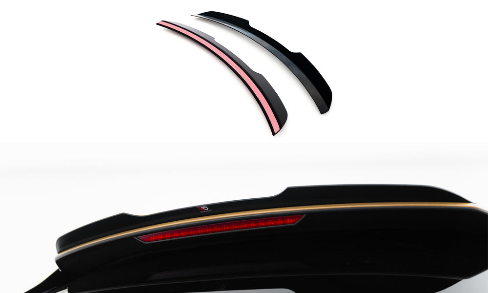 Höher Heckspoiler Lippe Audi Q8 S-line / SQ8 Mk1 Facelift schwarz Hochglanz – Ansicht 2